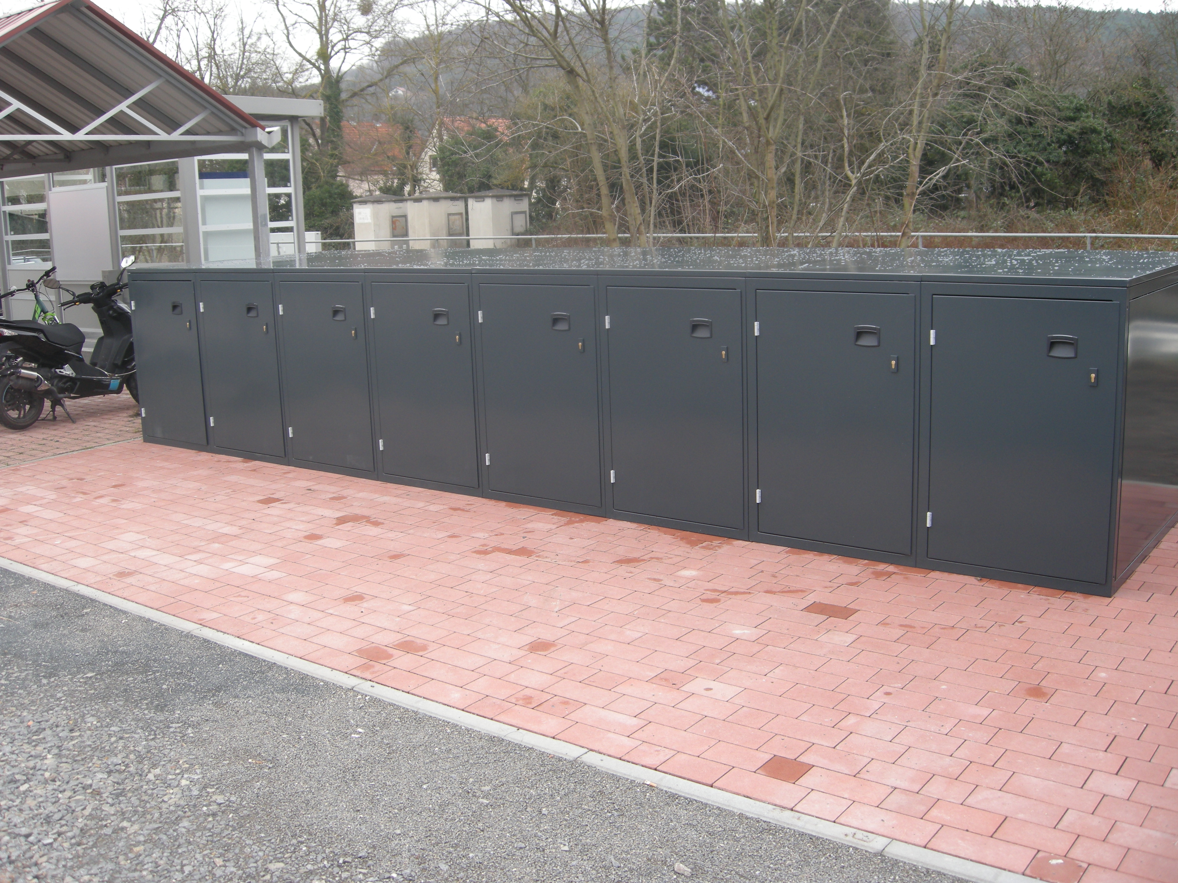 Fahrradboxen Bahnhofsparkplatz