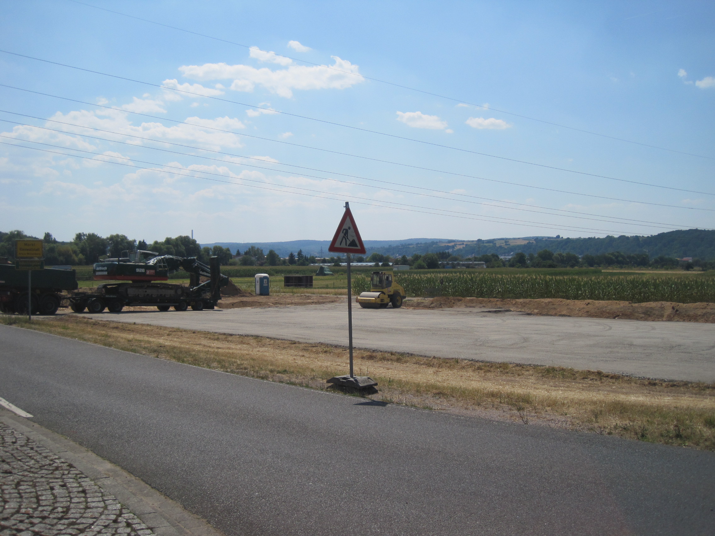 Grüngutsammelplatz Baubeginn