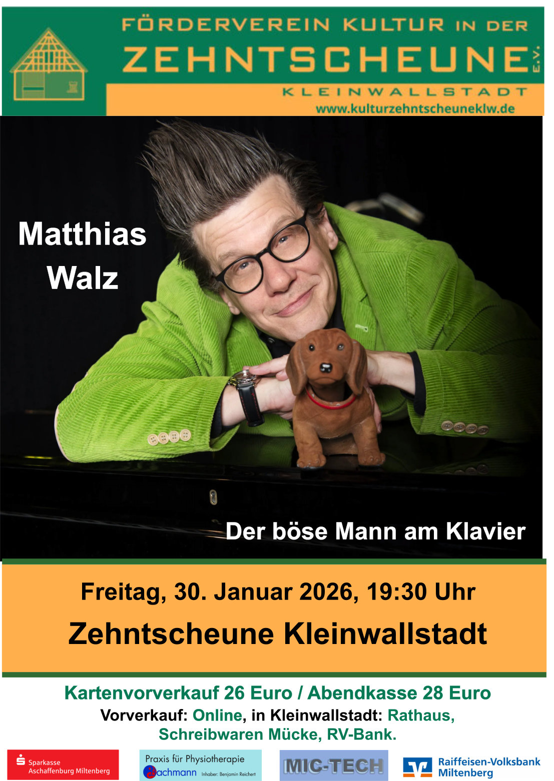 Förderverein: Der böse Mann am Klavier mit Matthias Walz